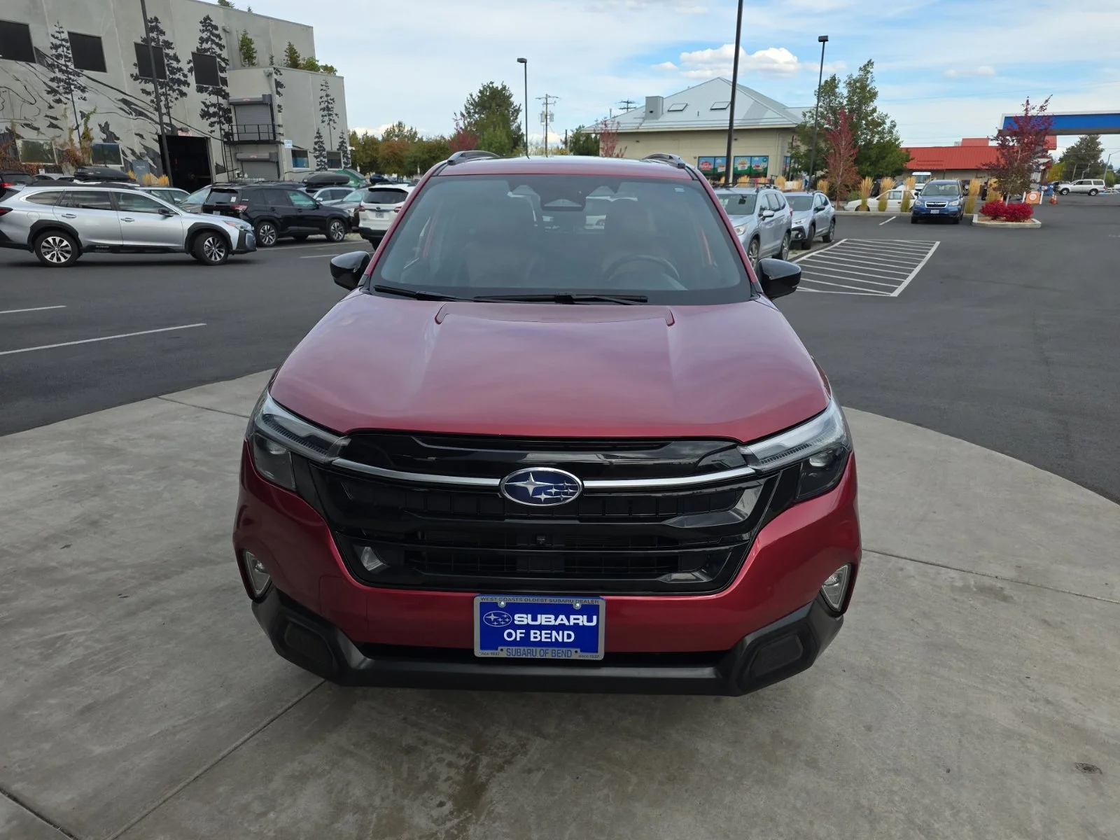 Used 2025 Crimson Red Pearl Subaru Touring image 2