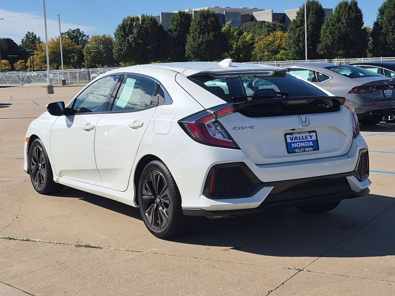Certified Used 2019 White Orchid Pearl Honda EX Hatchback image 8