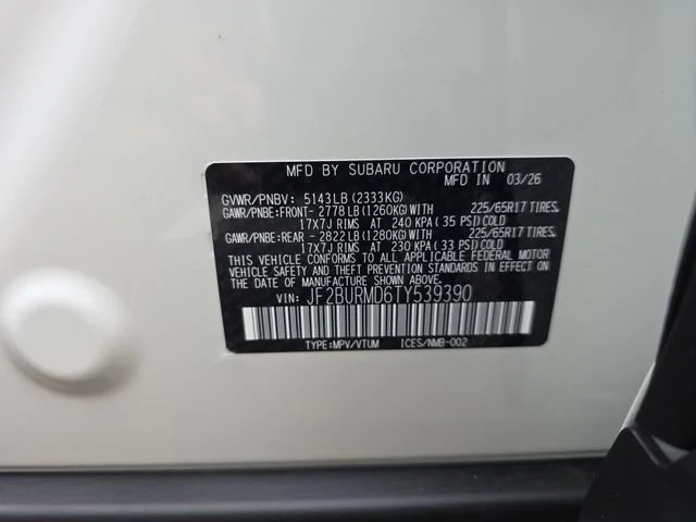 New 2026 CRYSTAL WHITE PEARL Subaru Wilderness image 20