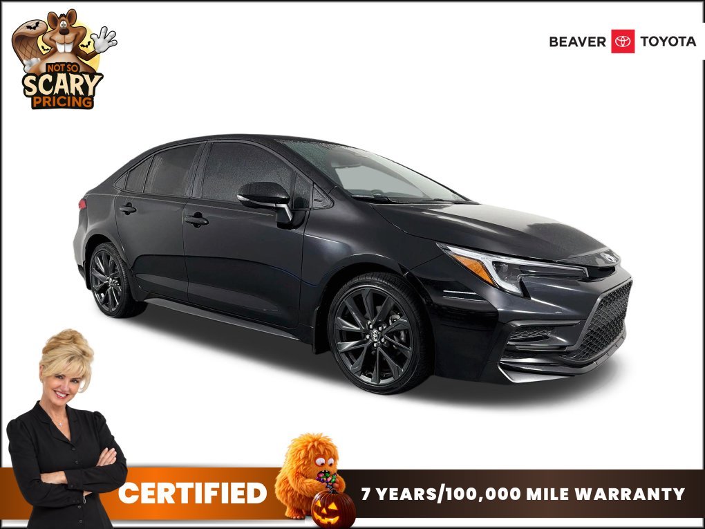 Used 2025 Black Toyota SE image 1