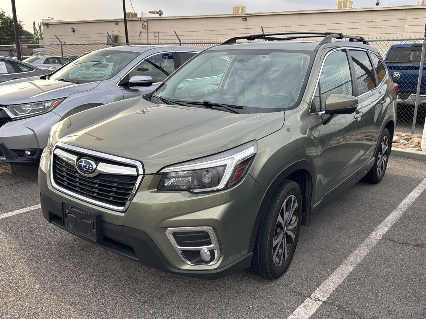 Used 2021 Jasper Green Metallic Subaru Limited image 1