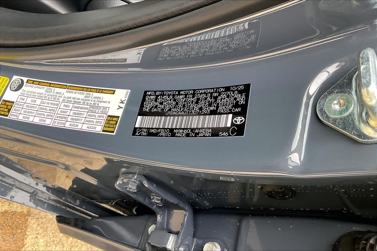 New 2026 Guardian Gray Toyota LE image 21