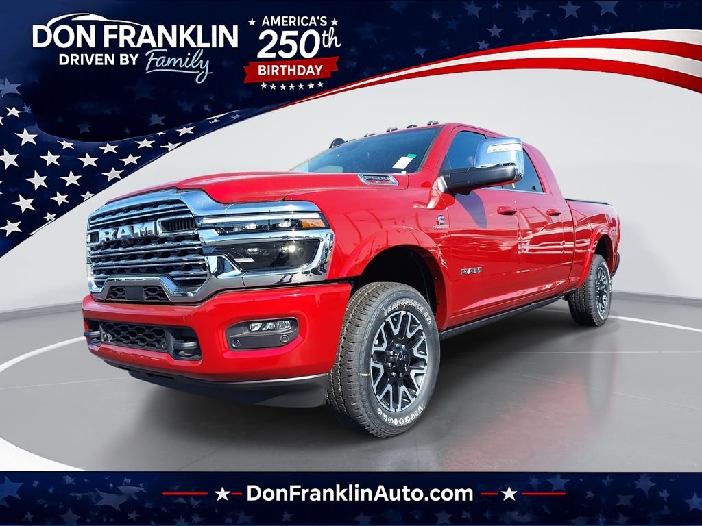New 2026 Molten Red Pearl-Coat Exterior Paint RAM Limited Longhorn image 1