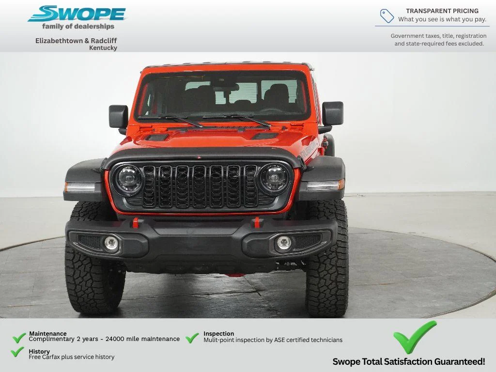 Used 2025 Firecracker Red Clearcoat Jeep Rubicon image 8