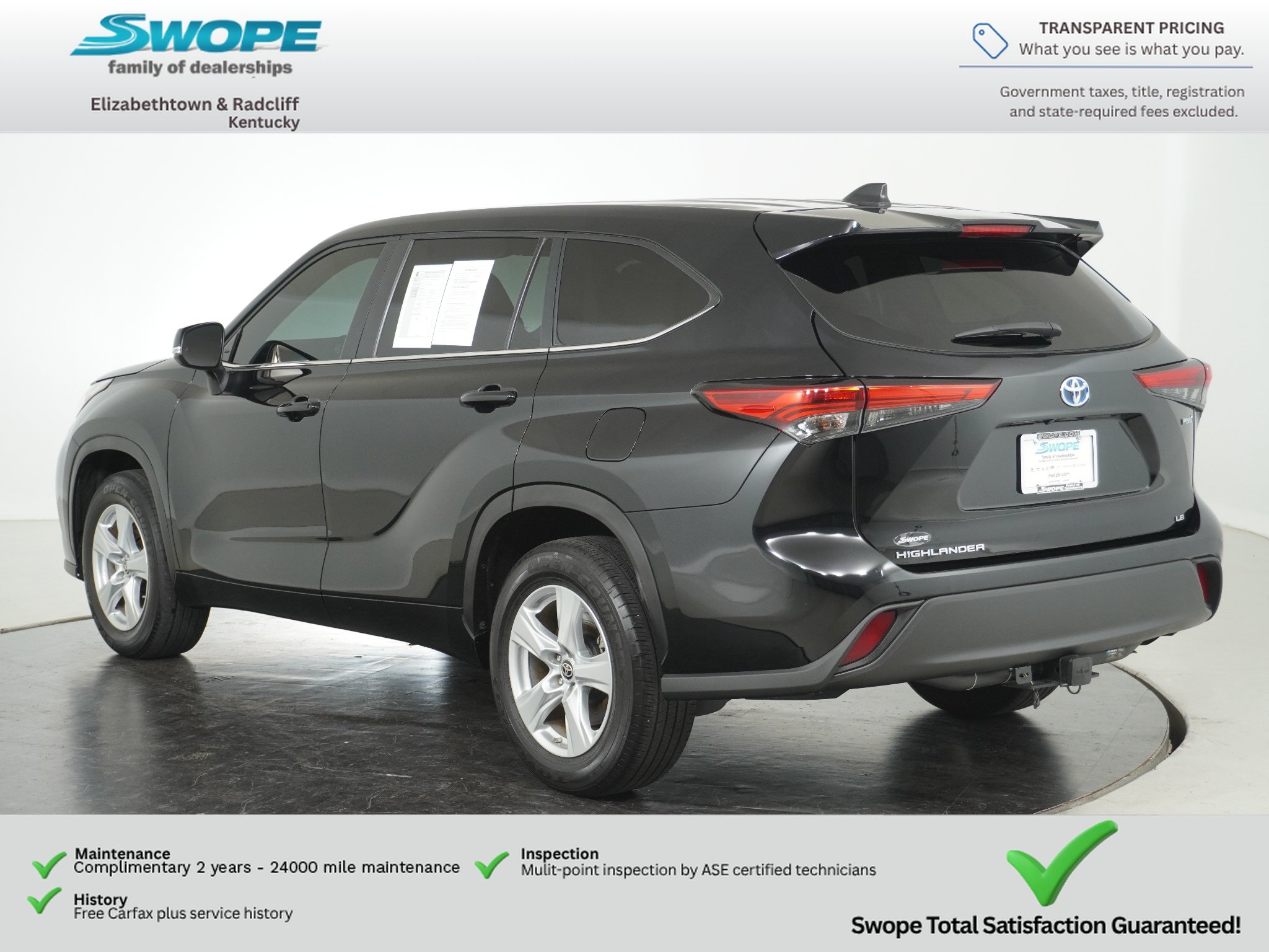 Used 2023 Midnight Black Metallic Toyota Hybrid LE image 6