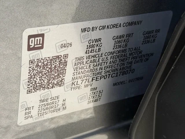 New 2026 Sterling Gray Metallic Chevrolet LS image 10