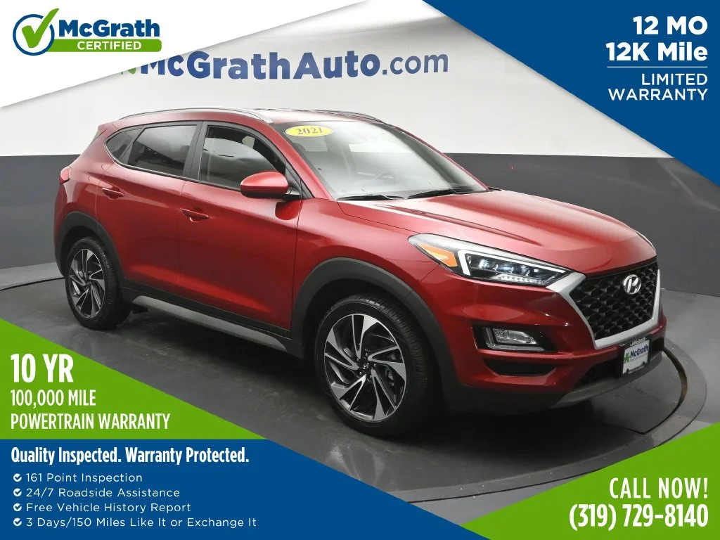 Certified Used 2021 Red Hyundai Sport image 1