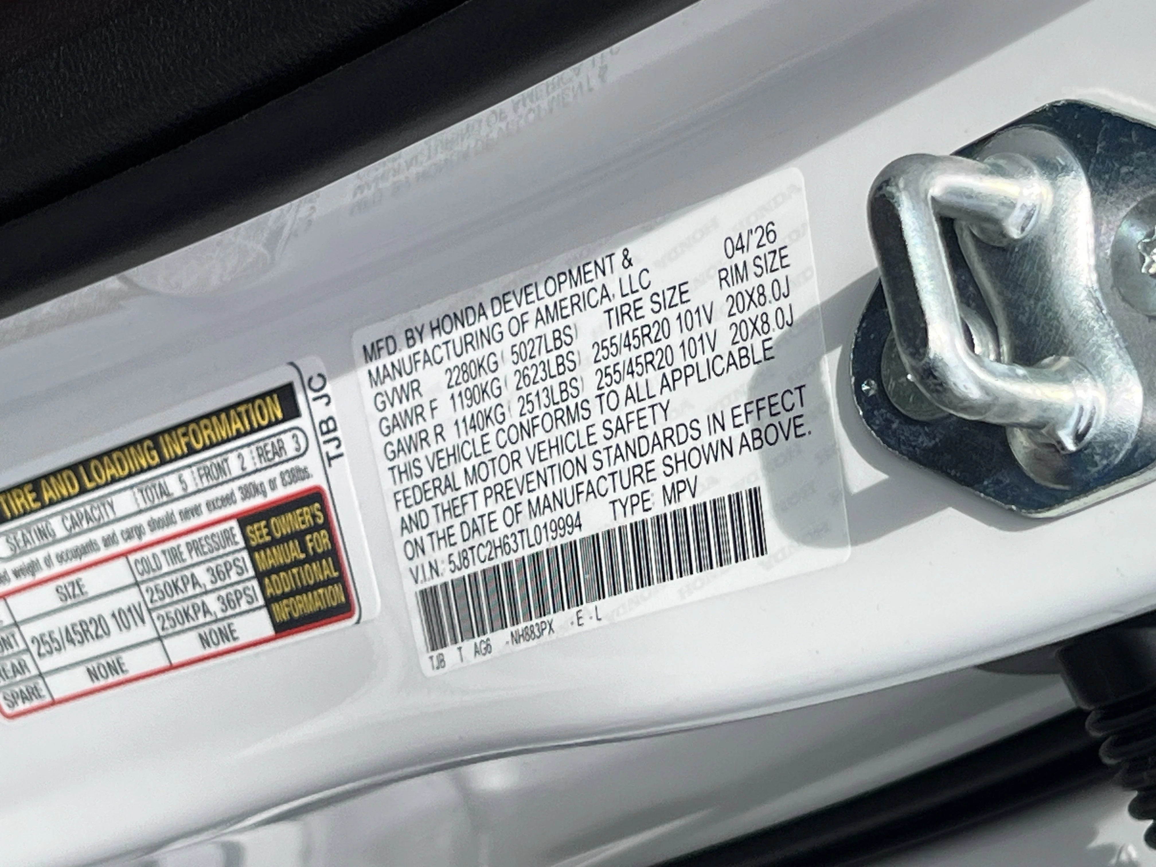 New 2026 Platinum White Pearl Acura w/A-Spec Package image 31