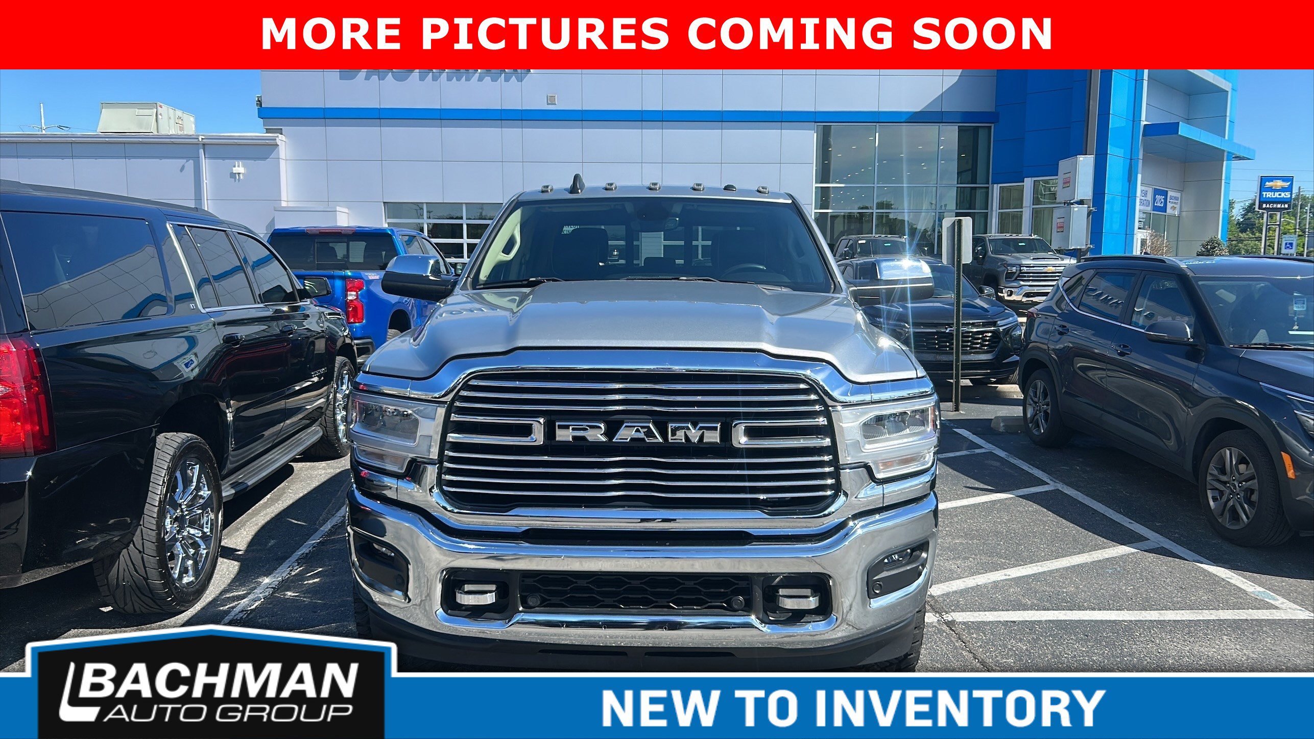 Used 2022 Billet Silver Metallic Clearcoat Ram Laramie image 3