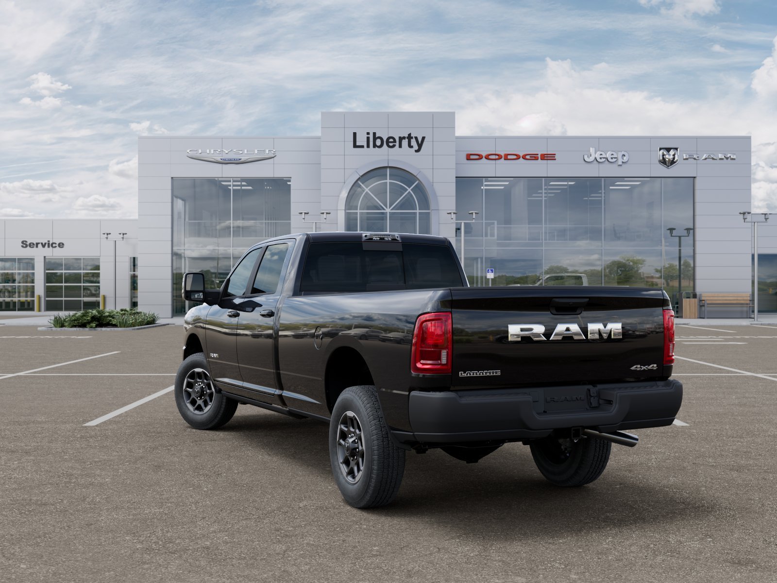 New 2026 Diamond Black Crystal Pearl-Coat Exterior Paint RAM Laramie image 36