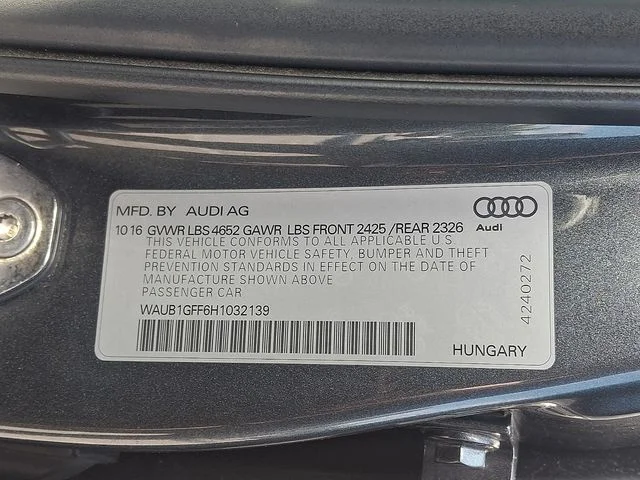 Used 2017 Gray Audi 2.0T Premium Plus image 27