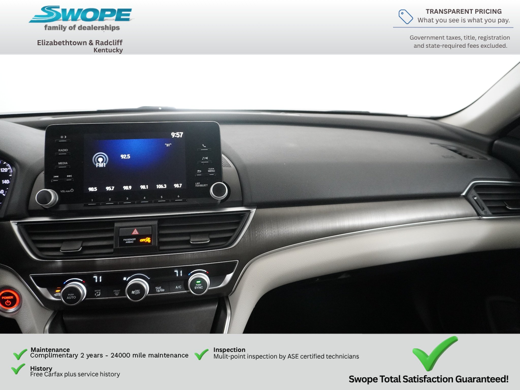Used 2018 White Orchid Pearl Honda Base image 22
