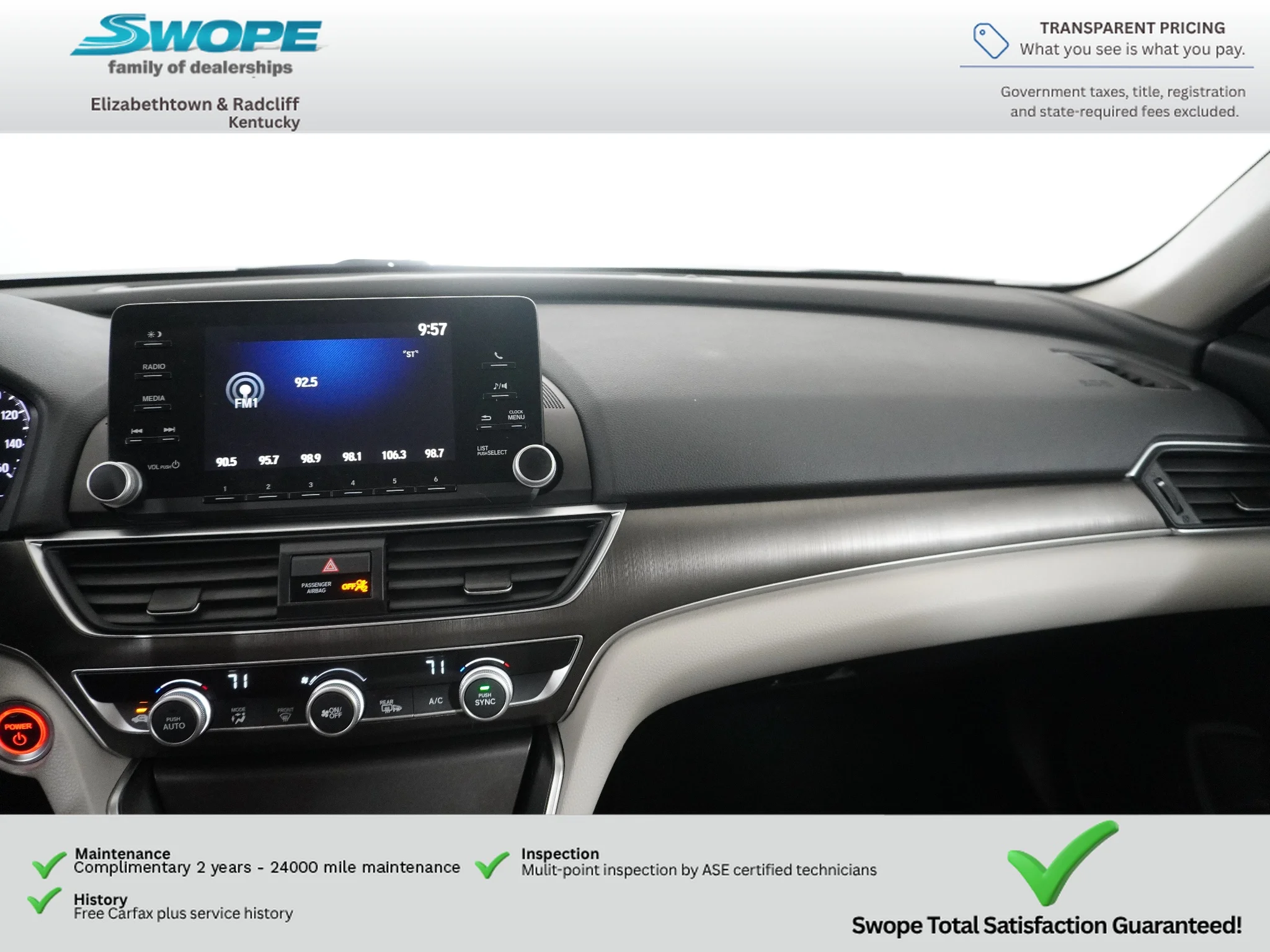 Used 2018 White Orchid Pearl Honda Base image 22