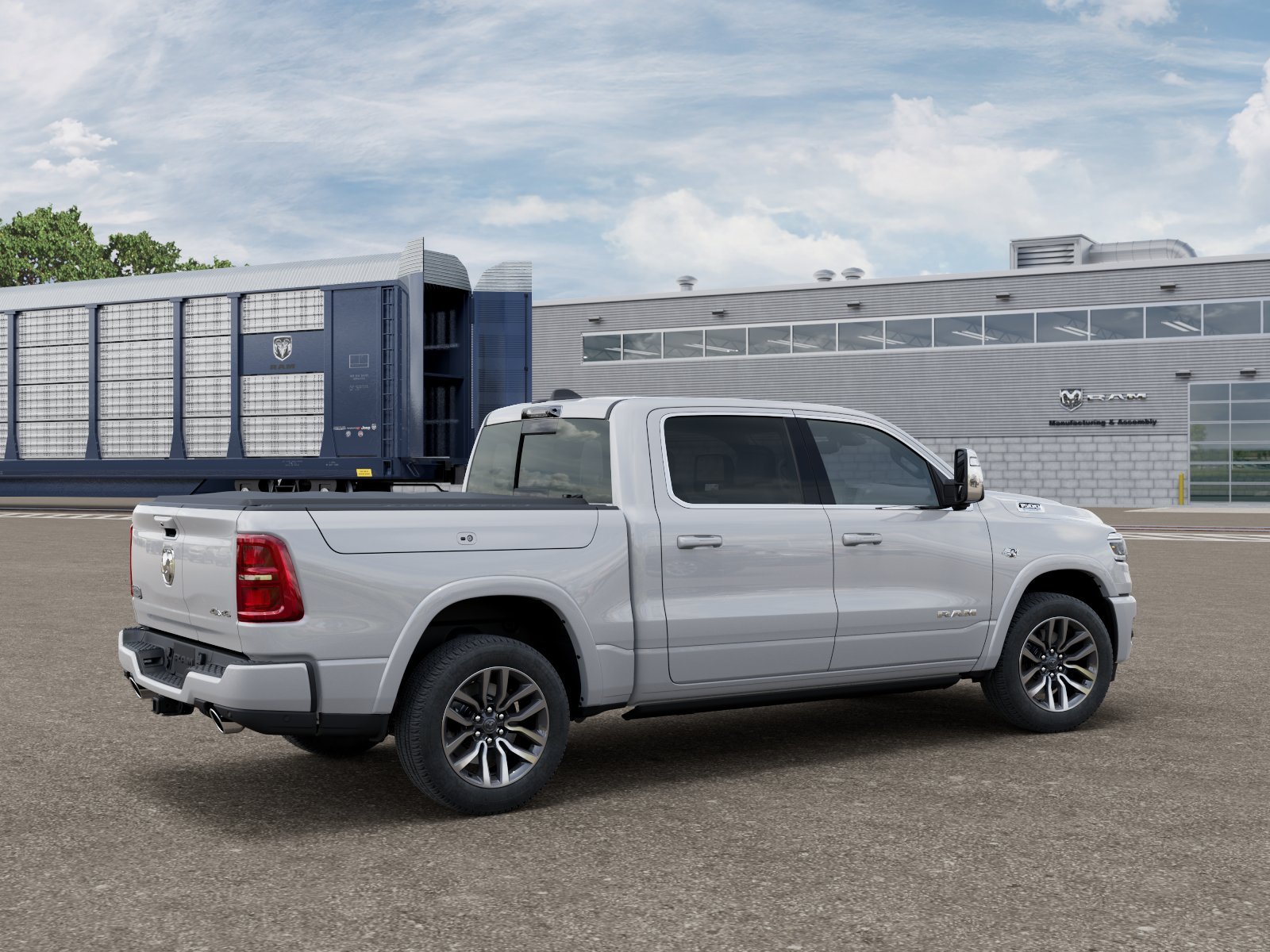New 2026 Ivory White Tri-Coat Pearl-Coat Exterior Paint RAM Limited Longhorn image 2