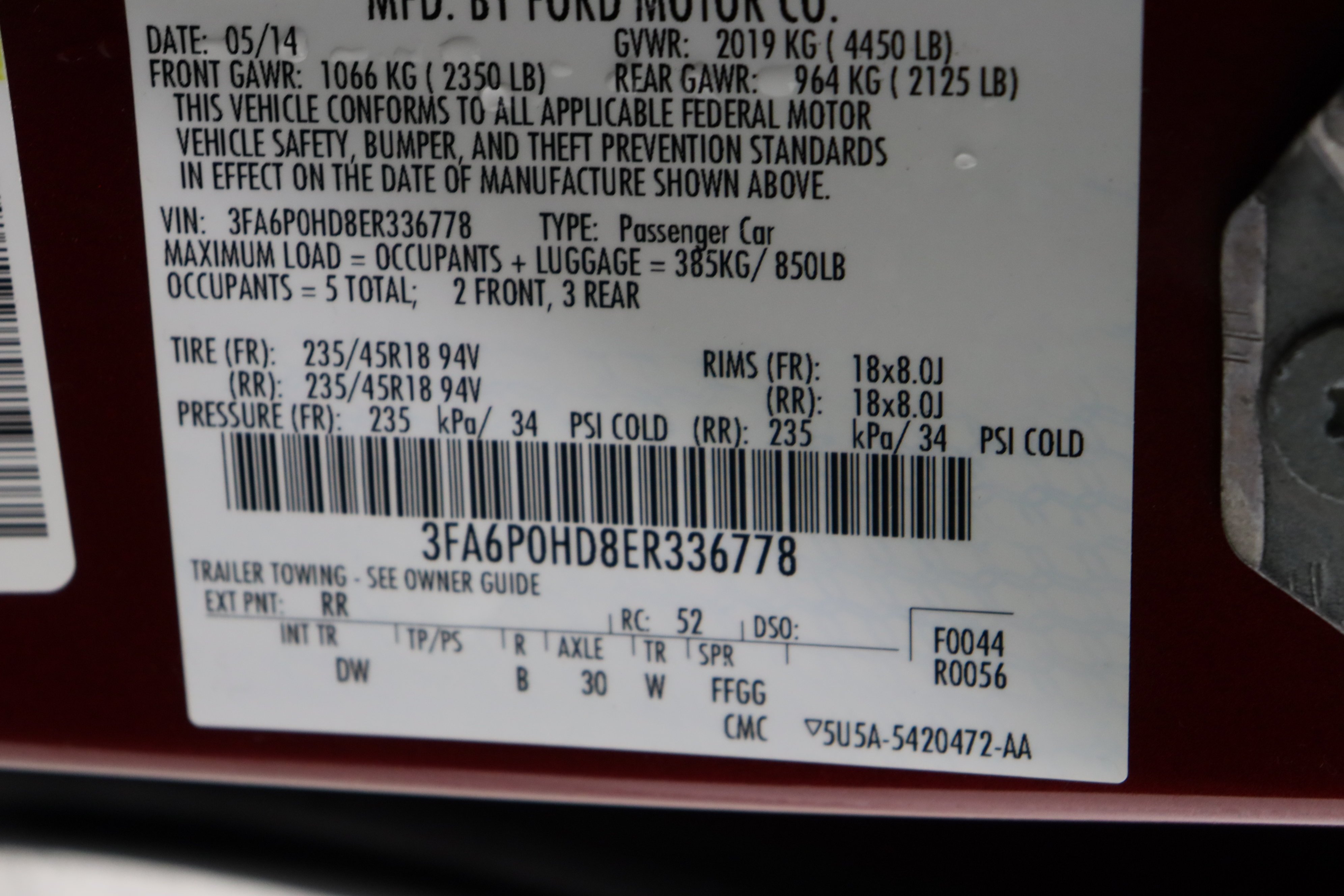 Used 2014 Ruby Red Metallic Tinted Clearcoat Ford SE 1.5T image 40