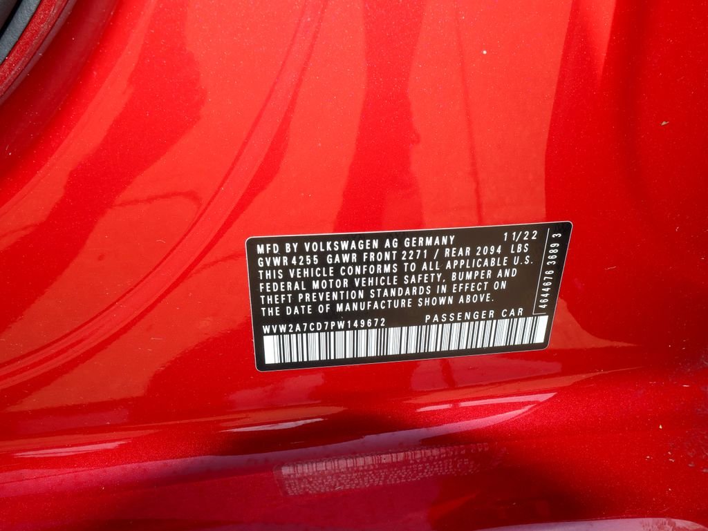 Certified Used 2023 Red Volkswagen 2.0T SE image 29