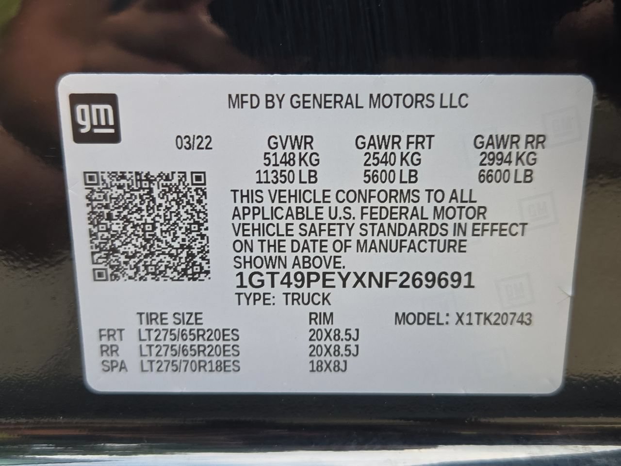 Used 2022 ONYX BLACK GMC AT4 image 34