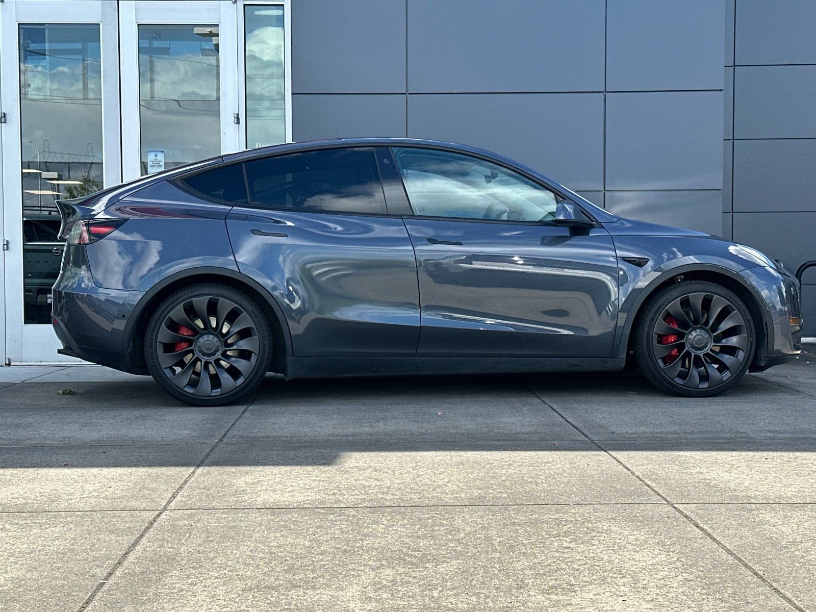Used 2022 Gray Tesla Performance image 2