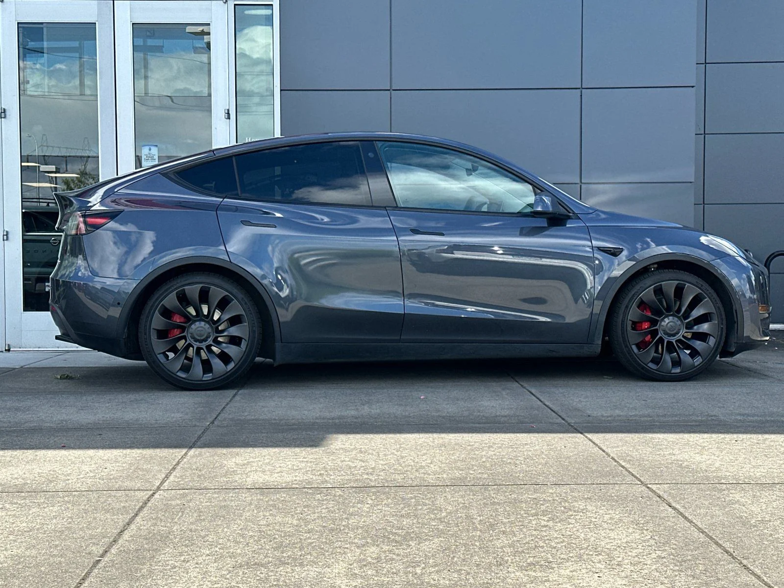 Used 2022 Gray Tesla Performance image 2