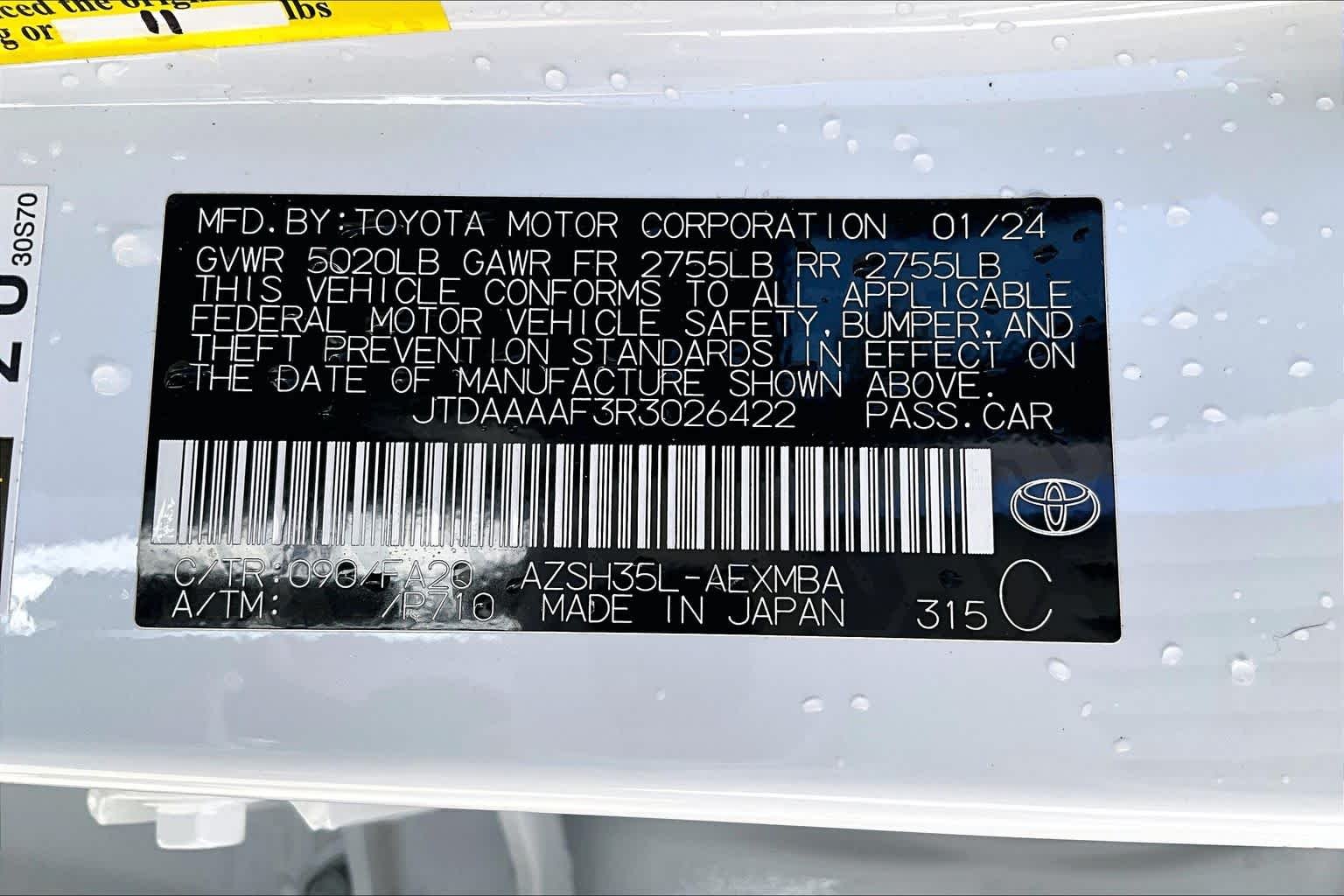 Used 2024 Oxygen White Toyota XLE image 29