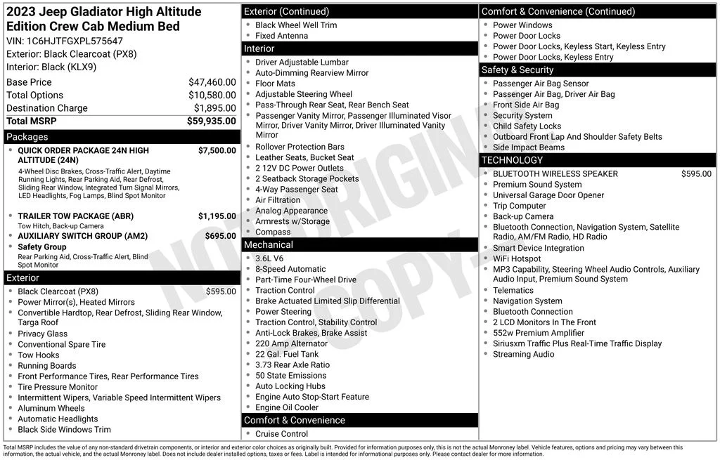 Used 2023 Black Jeep Overland image 6