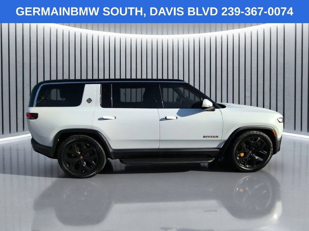 Used 2024 Glacier White Rivian Adventure Quad Motor Large Pack image 4