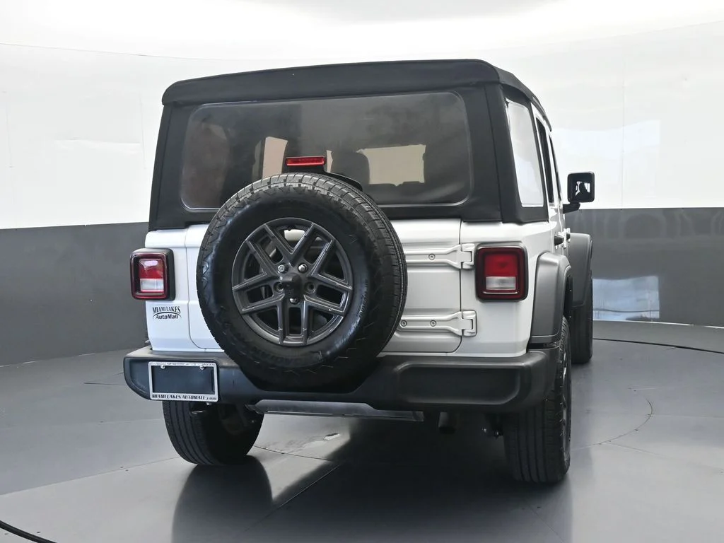 Used 2024 Bright White Clearcoat Jeep Sport S image 5