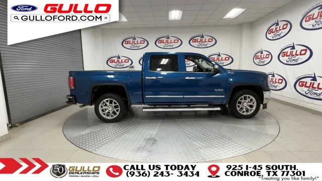 Used 2018 Stone Blue Metallic GMC SLT image 9