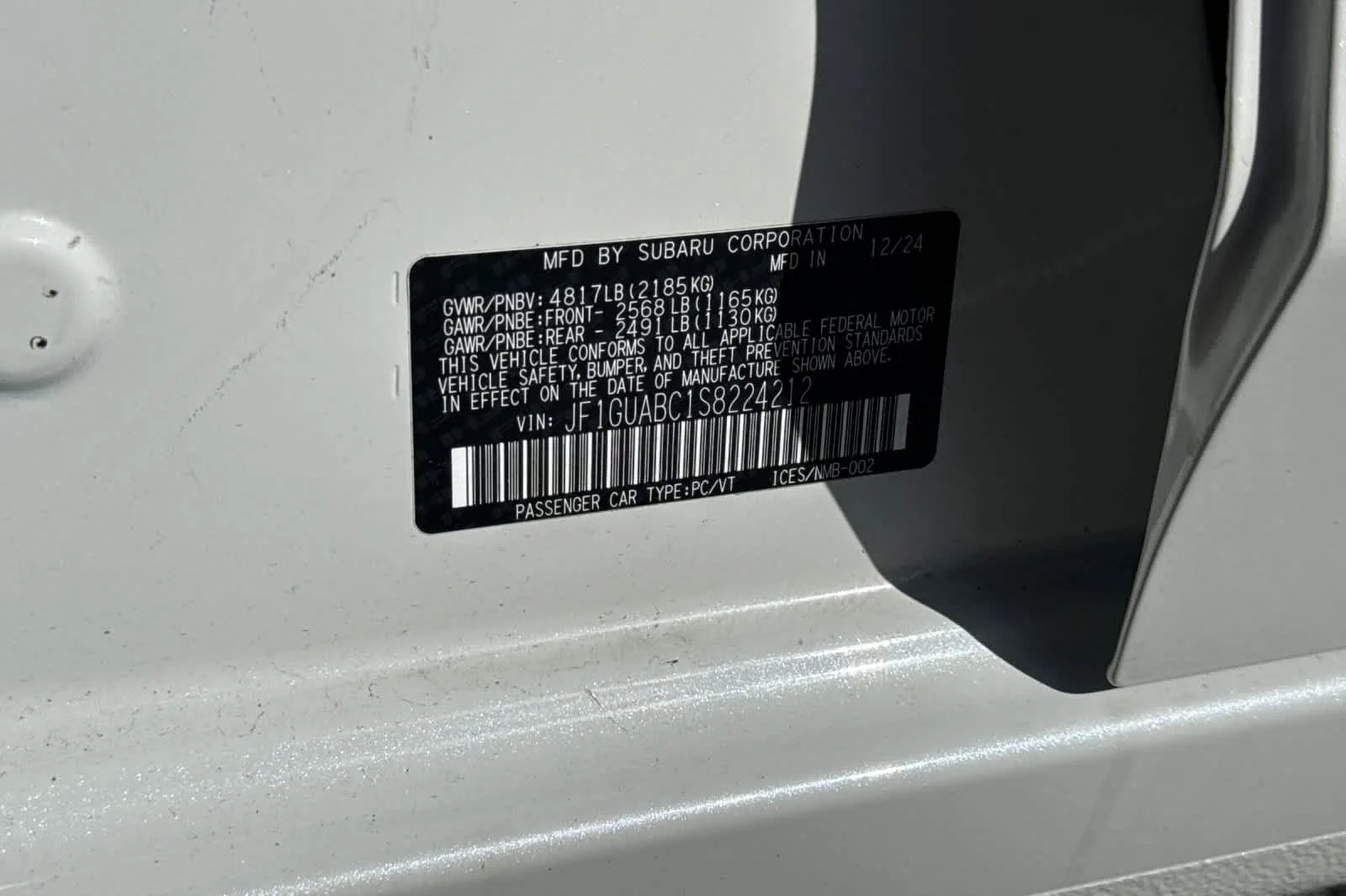 Used 2025 Crystal White Pearl Subaru  image 32