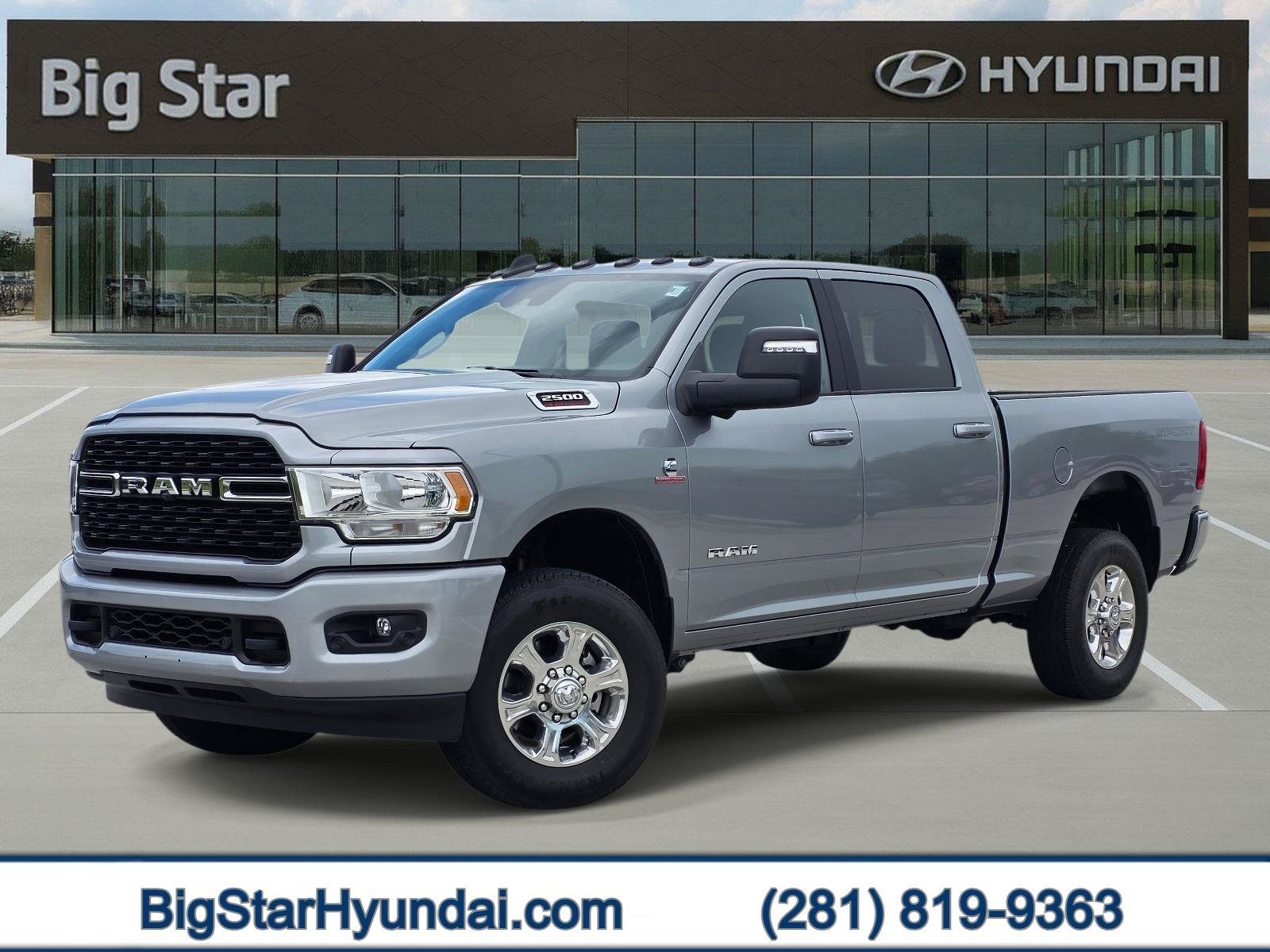 Used 2024 Billet Silver Metallic Clearcoat Ram Big Horn image 1