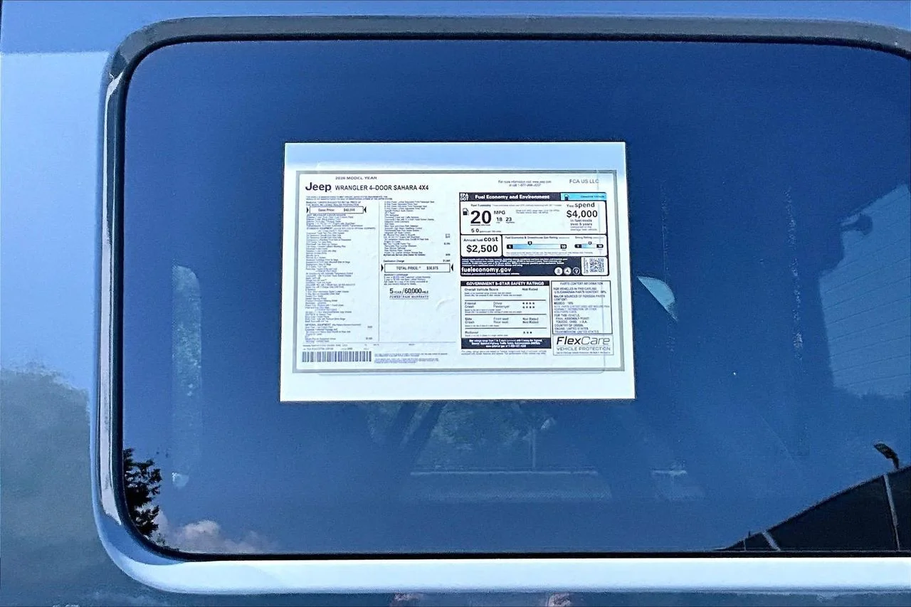 New 2026 Anvil Clear-Coat Exterior Paint Jeep Sahara image 38