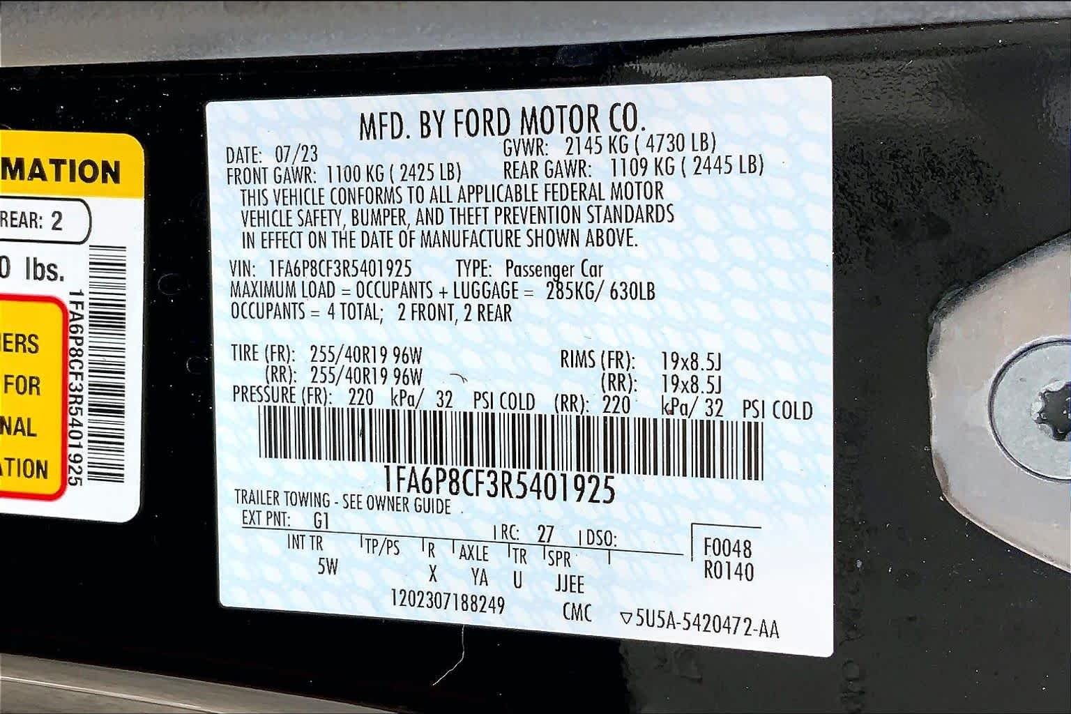 Used 2024 Shadow Black Ford GT Premium image 34