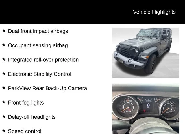 Used 2020 Gray Jeep Sport 4x4 image 14