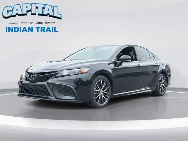 Used 2021 Black Toyota SE image 1