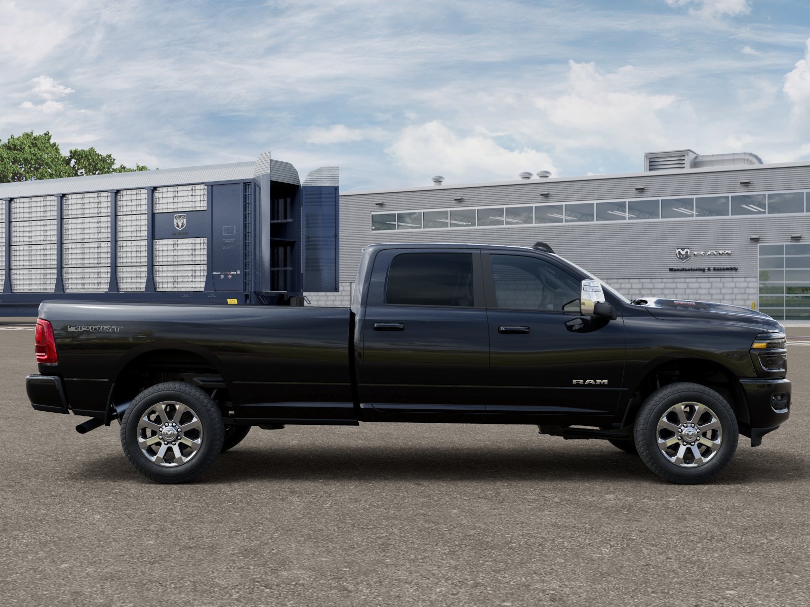 New 2026 Diamond Black Crystal Pearl-Coat Exterior Paint RAM LARAMIE image 21