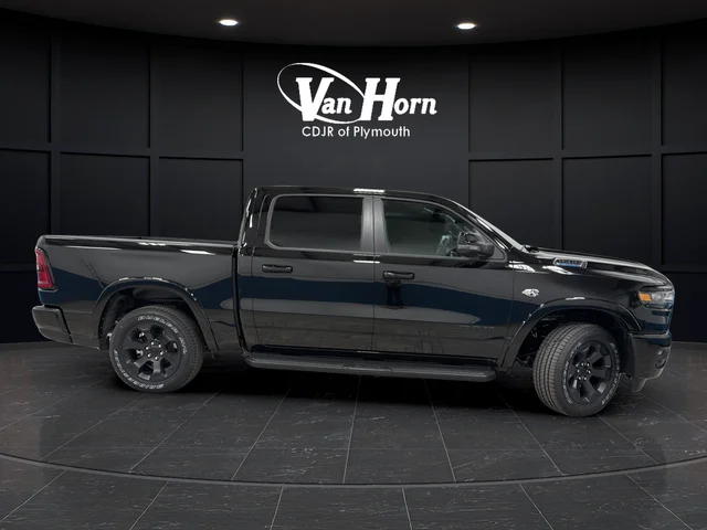 New 2026 Diamond Black Crystal Pearl-Coat Exterior Paint RAM Big Horn/Lone Star image 8
