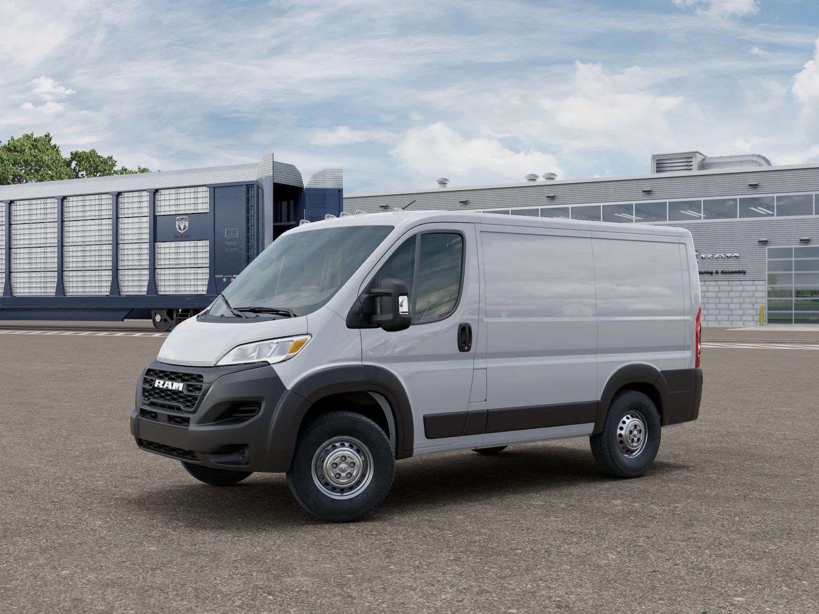 New 2026 Bright White Clear-Coat Exterior Paint RAM Tradesman 1500 Low Roof 118 WB w/Pass Seat image 2