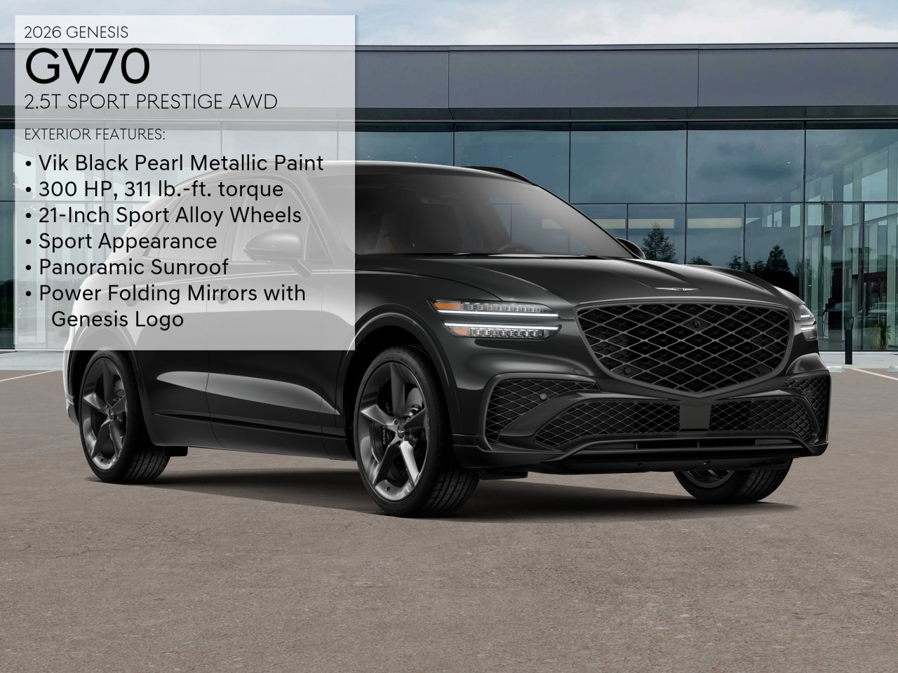 New 2026 Black Genesis 2.5T SPORT PRESTIGE image 3