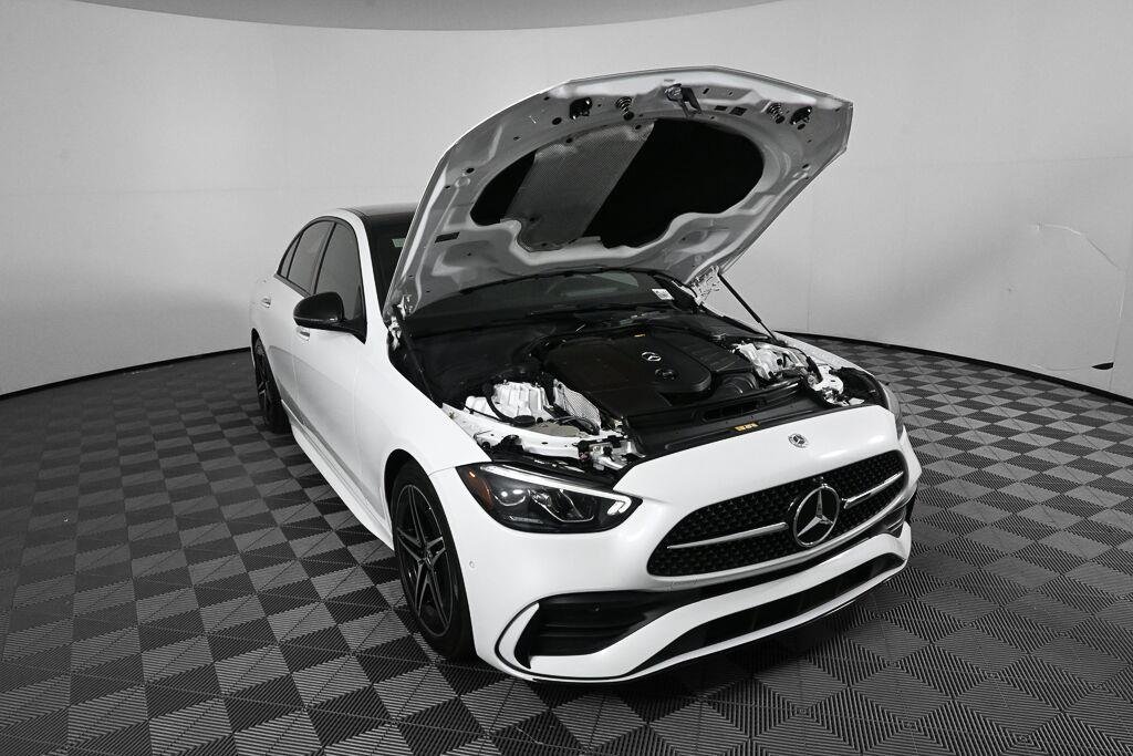 Certified Used 2023 MANUFAKTUR Moonlight White Metallic Mercedes-Benz C 300 image 32