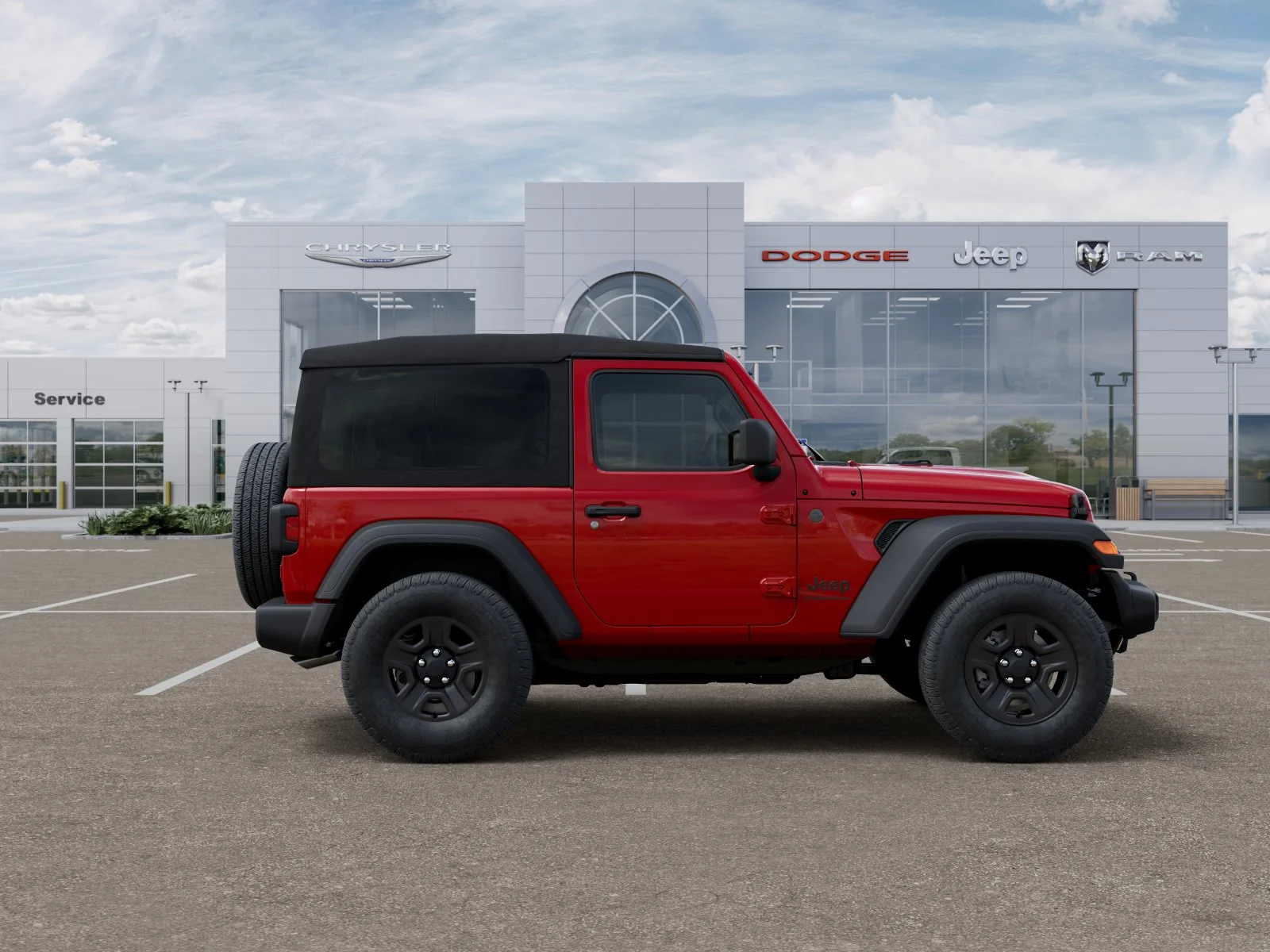 New 2026 Firecracker Red Clear-Coat Exterior Paint Jeep Sport image 41