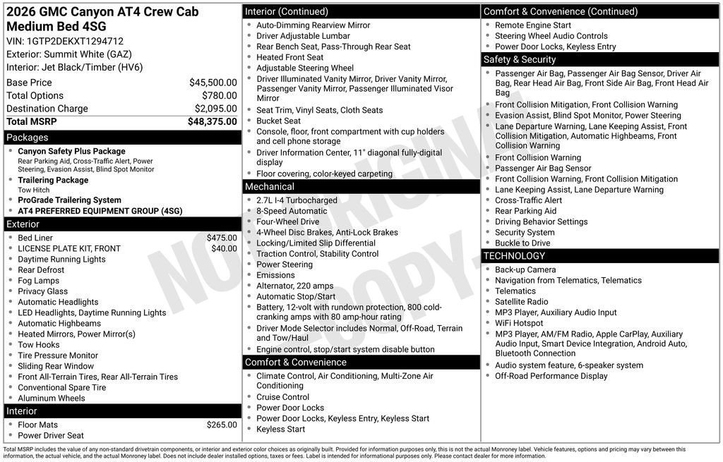 2026 GMC Canyon AT4 - Photo 6