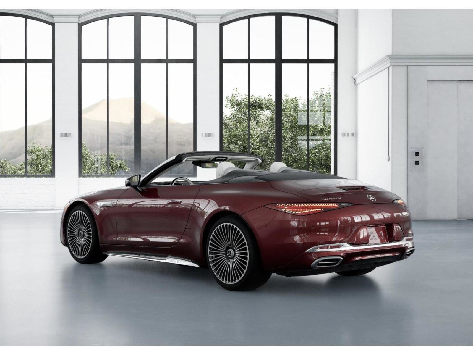 New 2026 MANUFAKTUR exclusive barolo red metallic Mercedes-Benz Maybach SL 680 Monogram Series image 29