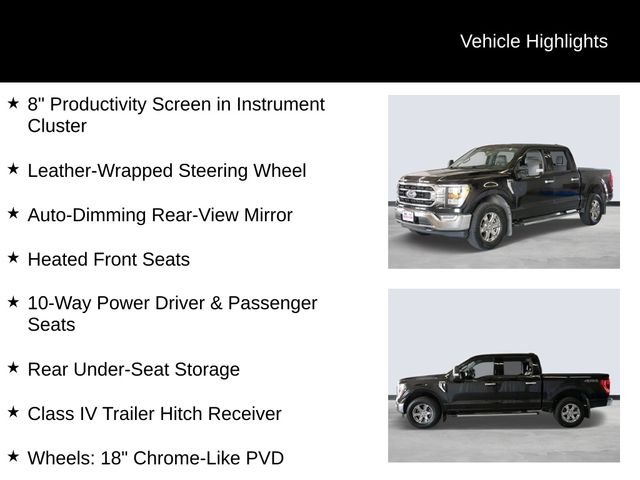 Certified Used 2021 Black Metallic Ford XLT image 34
