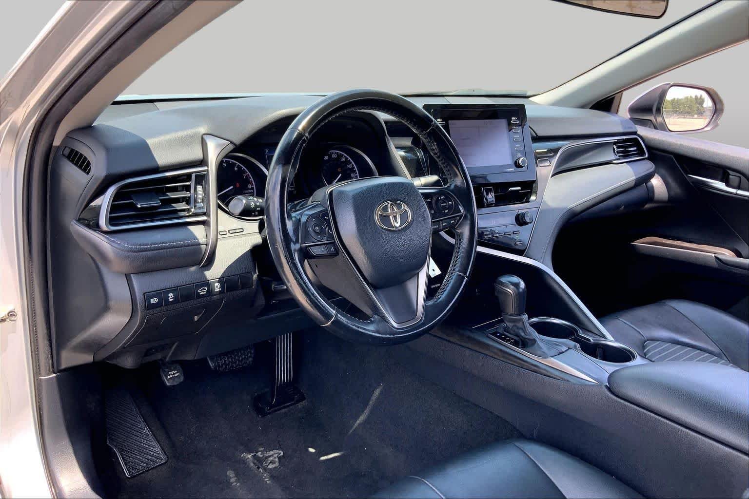 Used 2021 Celestial Silver Metallic Toyota SE image 17
