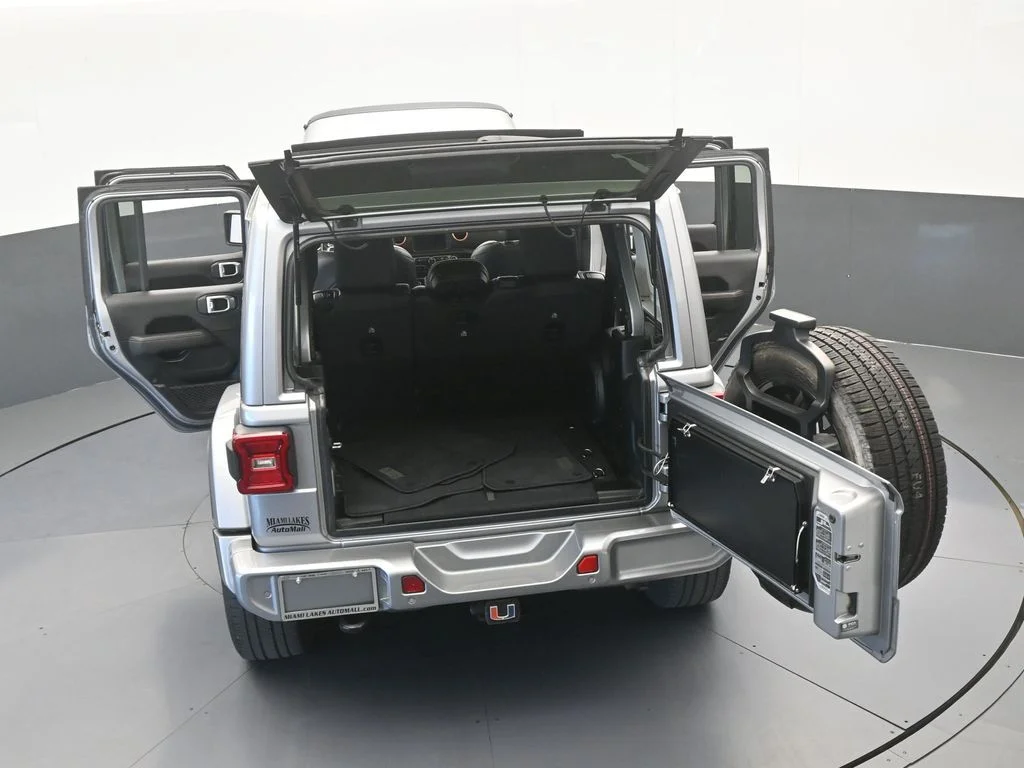 Used 2021 Billet Silver Metallic Clearcoat Jeep Unlimited Sahara High Altitude image 68