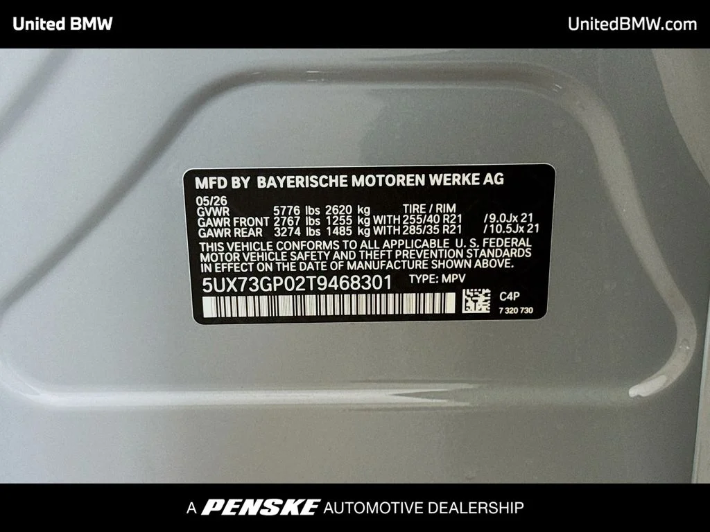 New 2026 Brooklyn Grey Metallic BMW M50 xDrive image 15