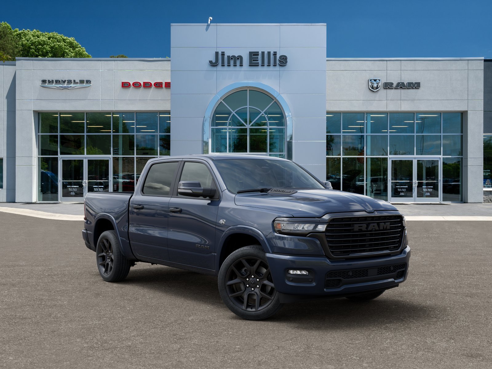 New 2026 Forged Blue Metallic Exterior Paint RAM Laramie image 31