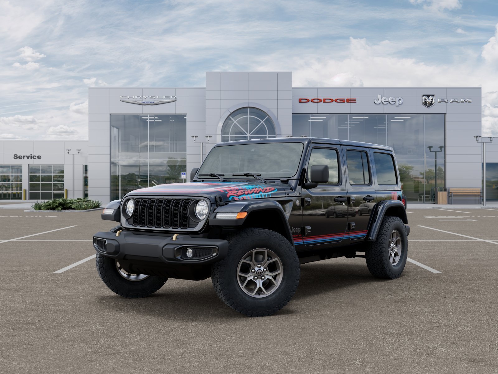 New 2026 Black Clear-Coat Exterior Paint Jeep Rewind image 16