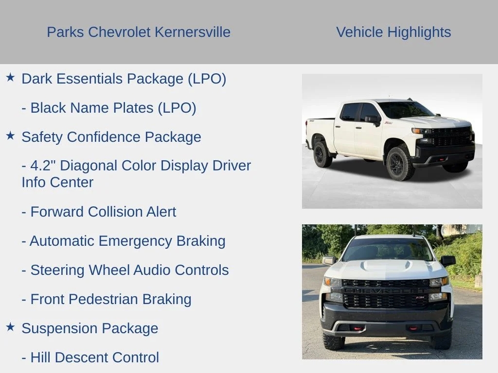 Used 2021 White Chevrolet Custom Trail Boss image 26