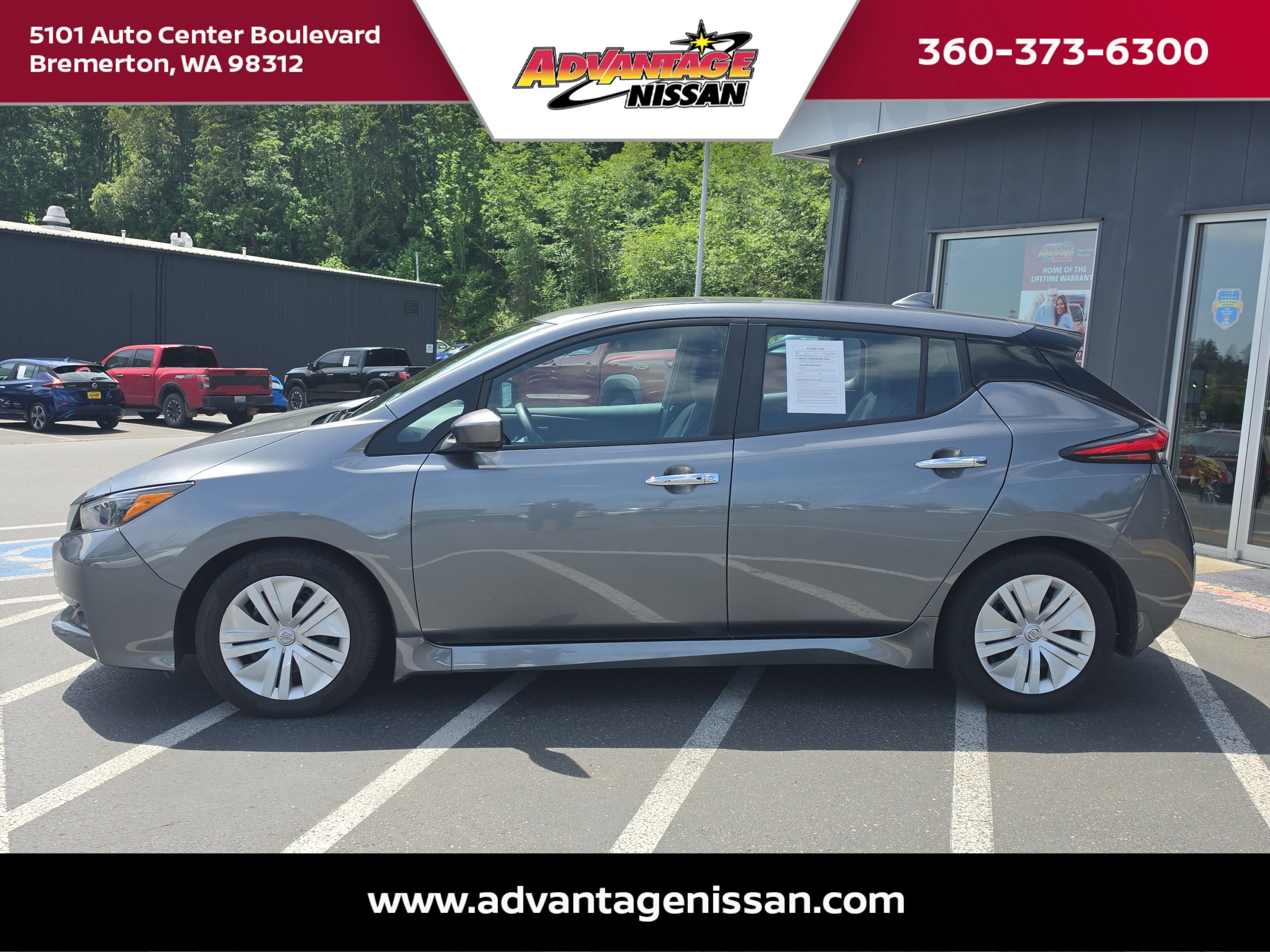 Used 2022 Nissan LEAF S with VIN 1N4AZ1BV9NC556375 for sale in Bremerton, WA